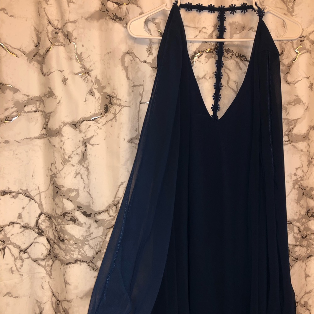 Navy blue oversized dress